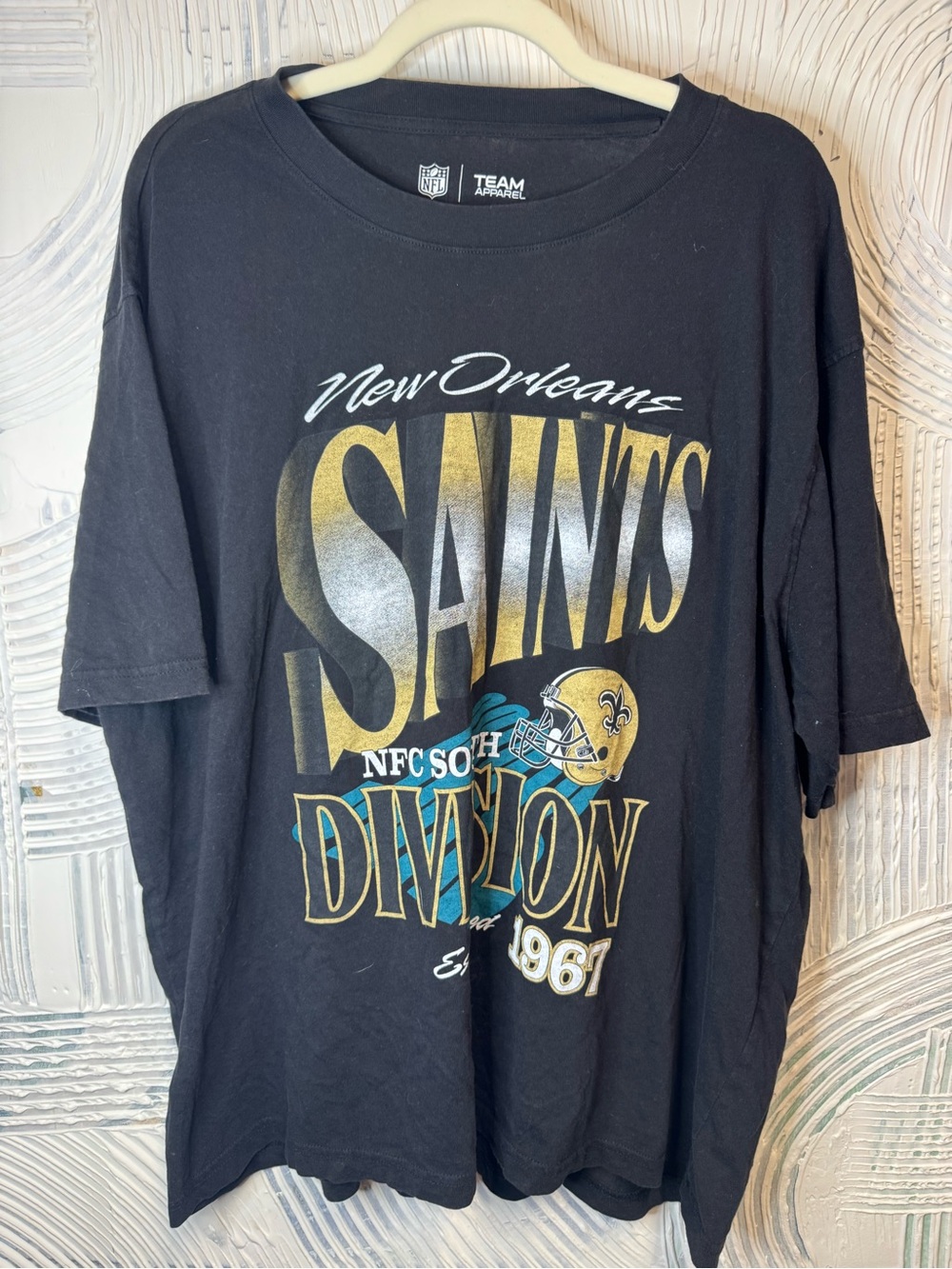 New Orleans Saints NFL Team Apparel Graphic T Shirt Men’s XL